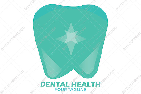 the big tooth with stars gradient logo