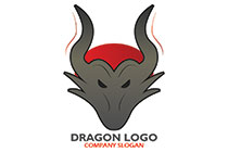 sun dragon skull with red sun logo