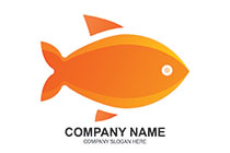 airship balloon fish orange logo