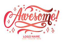 awesome beautiful calligraphic logo