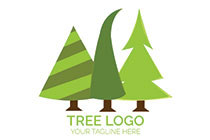 abstract decoration trees logo