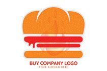 Abstract of a Burger Logo