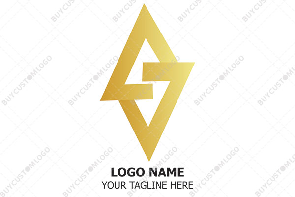 letters a and v minimalistic logo