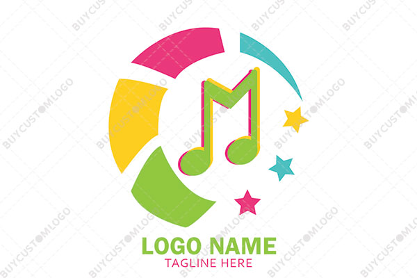 m for music bright logo
