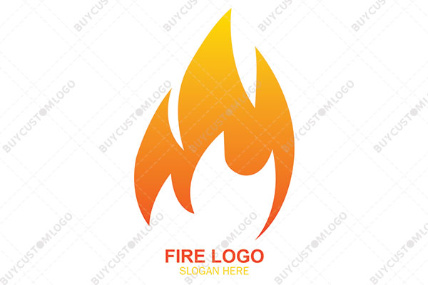 two legged monster flame logo