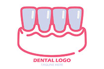 lower front teeth logo