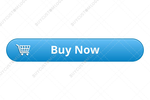 blue and white cylindrical shopping cart button