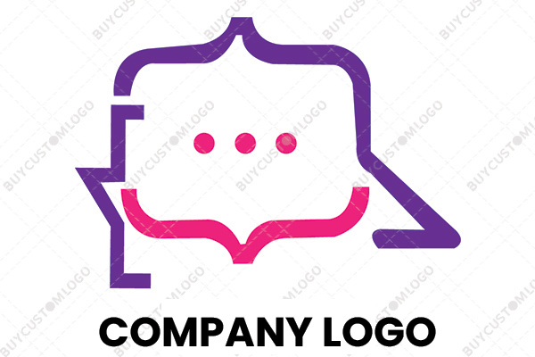 smiling coding mascot logo