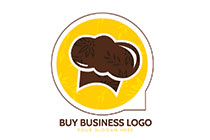 Circle Abstract within it a Chef Hat Logo