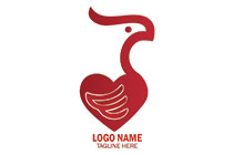 heart eagle logo