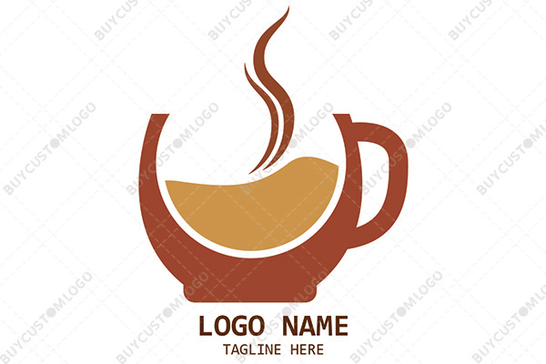 the fat filled coffee cup with fumes logo