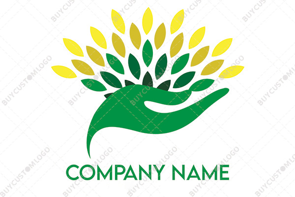 mother nature hands logo