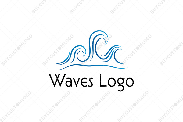 cool breeze waves logo