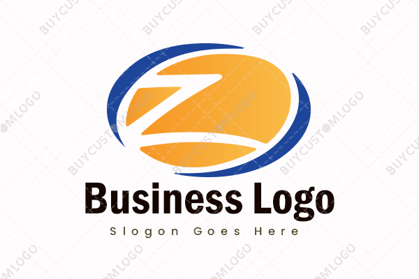 z letter modified sun logo