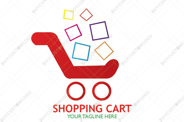 baby cart with boxes logo