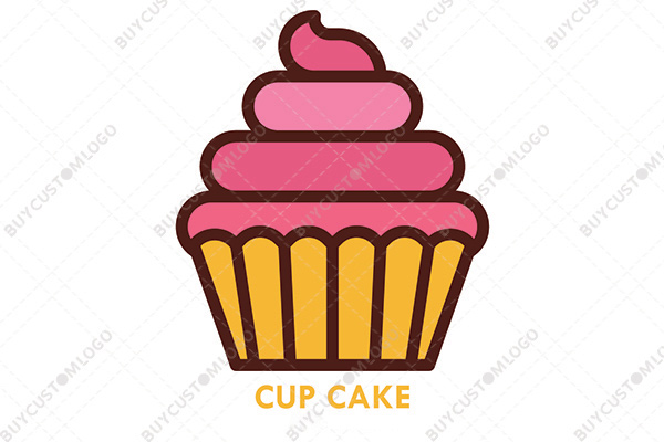 strawberry cupcake logo