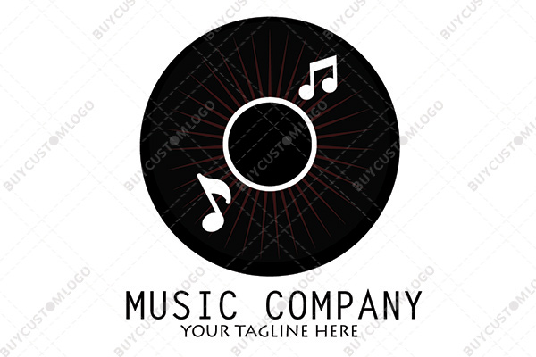 modified record red and black logo