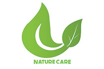 minimalistic integrated leaves logo