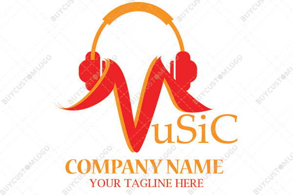 the crazy music mascot logo