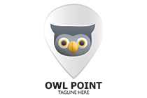young owl location pin logo
