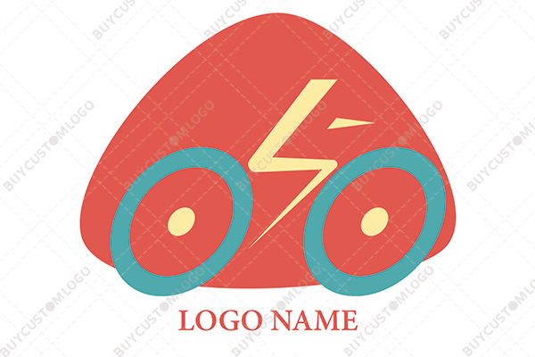 cyclist energetic mascot logo