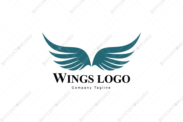 abstract sparrows wings logo