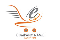 eagle themed shopping cart logo