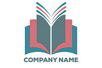 open book versatile colour logo