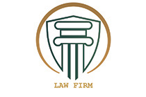 pillar, shield and seal logo