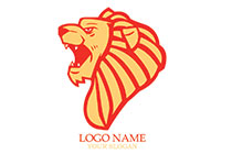 the raging lion logo