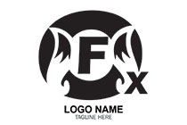 FOX typography black logo