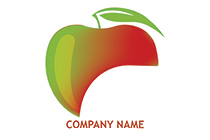 the big bitten gradient apple logo