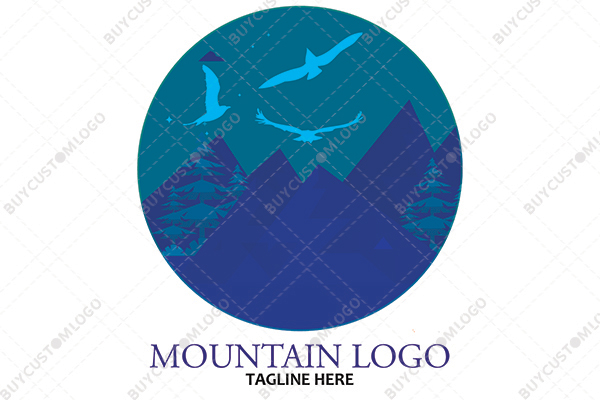 the mountains at night logo