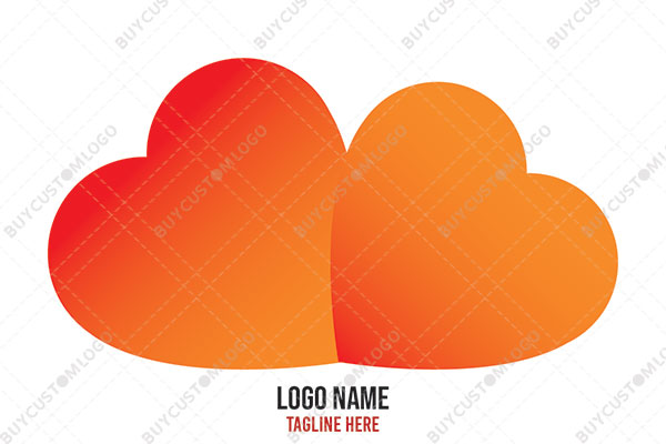 fiery heart cloud logo