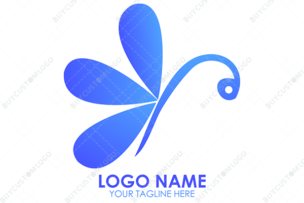 the butterfly flower logo