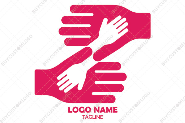 parents and kids hands logo