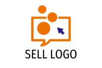 messaging icon with bubbles SELL LOGO
