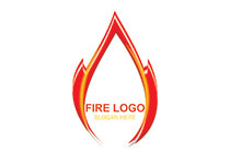 sketched abstract fire logo