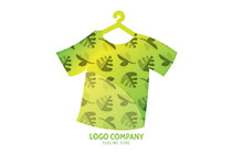 Green Floral T-shirt Logo