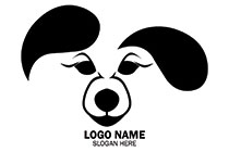 yin yang dog logo