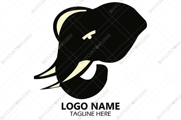 black angry elephant logo