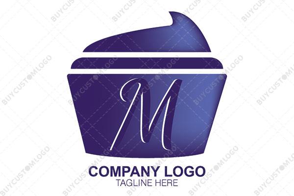 beauty cream box with letter m logo