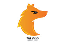 charming fiery fox logo