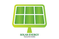 computer screen solar panel logo