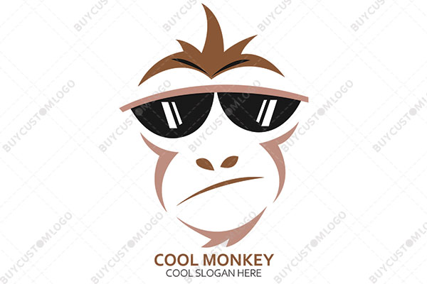 stylish confident attitude monkey logo