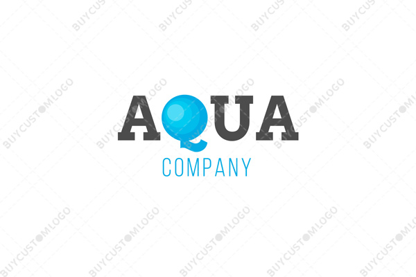 AQUA water ripple logo