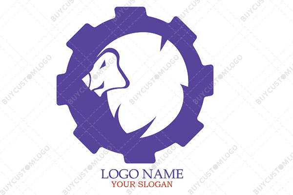 hedgehog in a gear logo