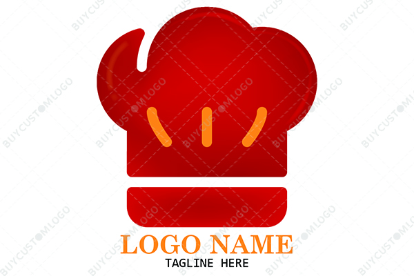 angry monster chef hat logo