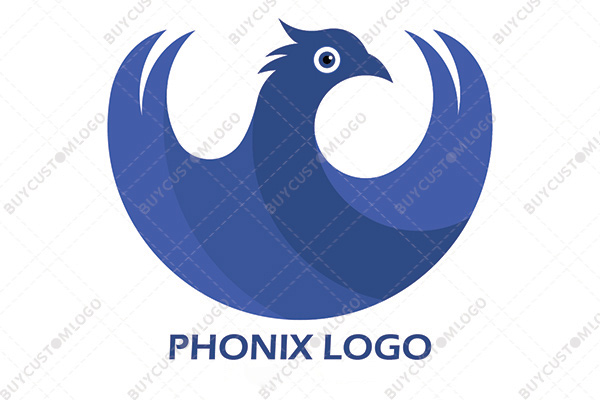 Blue phoenix logo