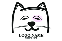 himalayan cat dog logo